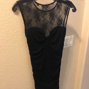 Guess black midi dress